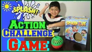 WATER ACTION CHALLENGE GAME SPLASH OUT! | Indoor- Outdoor Play | Family Games