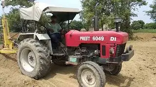 Preet 6049 tractor customer review in the field