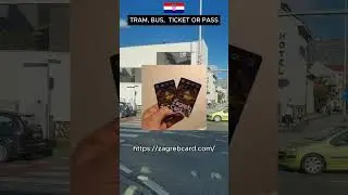 Tram & Bus Ticket | Zagreb One Day Pass | #shorts #zagreb #tram #europe #tram #ticket #zagrebcroatia