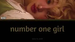 [VOSTFR] ROSÉ - number one girl