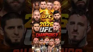 UFC 2026 Champion Predictions 🏆 I Predicting Every UFC Champion for 2026 I Future UFC Champions 2026
