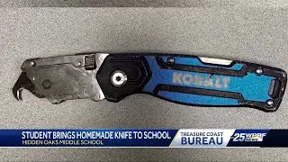 Middle school student in Martin County arrested for bringing 'Shank' to school