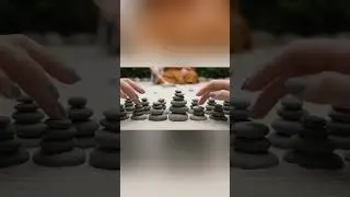 AI Keyboard ASMR: Stone Stacks