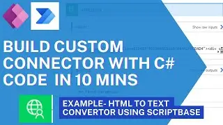 PowerAutomate - How to Build Custom Connector with C# code in easy steps.