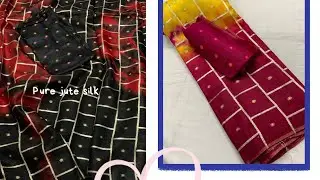 Stunning jute silk sarees|Sarees online shopping with price|Latest design Sarees|trendy sarees