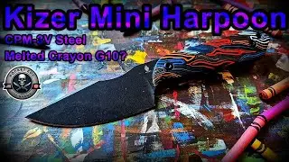 Обзор мини-гарпуна Kizer #edc #edcfixedblade
