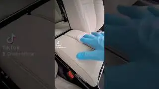 🔴Leather seats ceramic coating #ASMR #rangerover #detailing #ceramiccoating #satisfying #leather