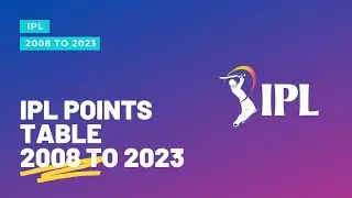 IPL POINTS TABLE FROM 2008 TO 2023 | IPL POINTS TABLE | IPL POINTS TABLE ALL SEASON | IPL STATS |IPL