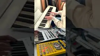SP404 + Korg Monologue + Piano jam