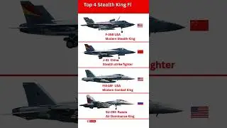 Top 4 Stealth King Fighter Jets in the World | Ultimate Air Power #stealthbomber #stealthfighter