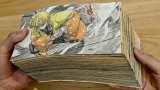 Zenitsu Thunder Breathing ⚡ Realistic Pencil Flipbook