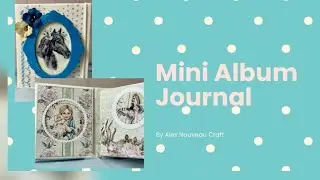 Mini mini album Journal #scrapboys #studio75  @alexnouveaucraft  Scrapbooking, Handmade