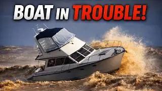 See How This Boat Gets Saved When Mooring Breaks After Massive Storm Hits Small Coastal Town