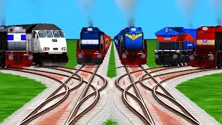 Train Crossing Tracks ll Indian Track Railroad Cross ll Forked Railroad Crossing ll train video