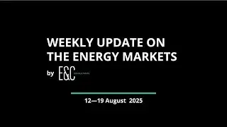 Weekly Update on the Energy Markets ⚡ 12—19 August 2025