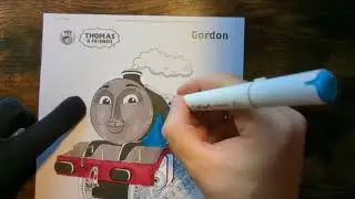Coloring Gordon from Thomas the Tank Engine, Episode 1