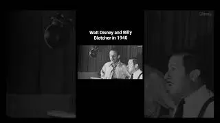 Walt Disney and Billy Bletcher in 1940