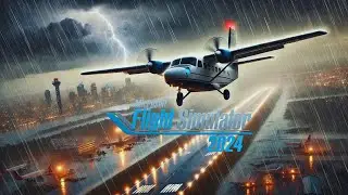 Difficult Nairobi Kenya Flight On A Rainy Day Microsoft Flight Simulator 2024