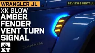 Jeep Wrangler JL XK Glow RGB+Amber Fender Vent Turn Signal Review & Install