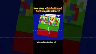 How does the flat-bottomed boat maintain balance?#usa #science #knowledge