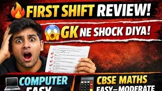 CBSE EXAM FIRST SHIFT PAPER REVIEW😱🔥🔥|MODERATE था पेपर| Cbse exam analysis|#cbse#cbsepaperreview2026