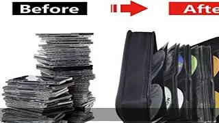 CD Case DVD Storage Holder, Siveit CD/DVD Case Wallet 128 Capacity DVD Cases Organizer CD Binder,Po