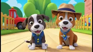 Dog Becomes a Detective | 3D Animated Nursery Rhyme for Kids