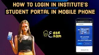 How to login in Institute's student portal in Mobile Phone || The New way of Examination