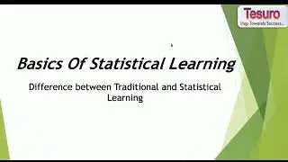 Statistical Learning | Difference Between Traditional and Statistical Learning