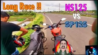 SP125 vs NS125 Top speed 2022 !!  Highway Battle.