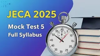 WBJEE JECA 2025 Full Mock Test 5 | 50 MCQs | Math, Aptitude, Computer Awareness