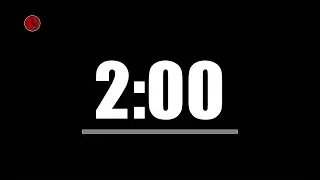 2 Minute Countdown Timer for Exercise, Game, Quiz, or Cooking