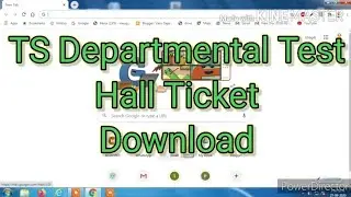 How to download TS departmental test hall ticket|| Telangana state|| departmental test|| hall ticket