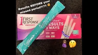 First Response Rapid result test Before missed period??!?