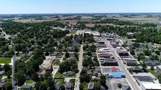 Flight Down Main Street Sheridan, Indiana Wings of an Angel by Russell Kaspar