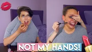 GIRLFRIEND DOES MY MAKEUP CHALLENGE!