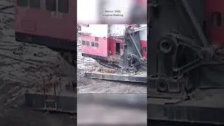 Huge Mining Machines Marion 7800 Dragline Rare Video Walking Realtime #shorts