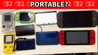 NINTENDO SWITCH 2. Is it a real PORTABLE console? Comparing with other Ninendo portable consoles.