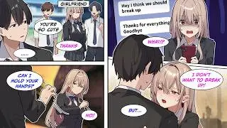 [Manga Dub] My girlfriend treats everyone kindly but me, so I broke up with her. Then...