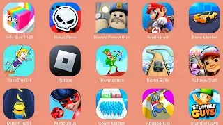 Roblox,Barry's Prison Run,Save The Girl,Race Master,Aquapark.io,Minion Rush,Subway Surf,Bowmasters