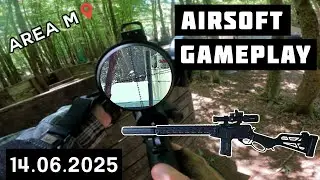 Snipen mit der LevAR - HPA Airsoft Gameplay / Area M 14.06.2025 (German)