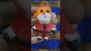 #santacraft #holidaydiy #playdoughfun #shorts