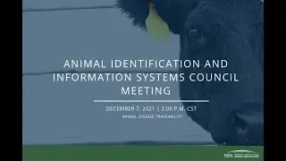 Animal Disease Traceability - Animal Identification and Information Systems Council Meeting