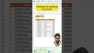 Vlookup vs Xlookup in Excel‼️Learn Two Excel Functions #exceltips #excel #exceltricks #shorts