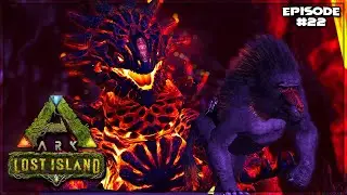 Magmasaurs Are Scary!! Fighting Our Way Through The Volcano Cave! [ARK: Lost Island DLC] [EP-22]