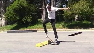 KICKFLIP OVER A PARKING BLOCK | LANCE LIVE SKATE SUPPORT