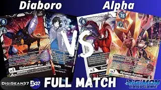 Diaboromon VS Alphamon | Digimon Card Game | BT14 Blast ACE