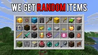 Racing To Beat Minecraft, But We Get RANDOM ITEMS!