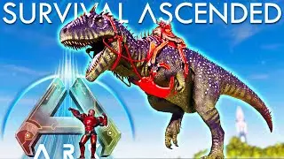 Ark: Survival Ascended - Perfect Carcharodontosaurus Taming! ASA E38 Ark Ascended Gameplay