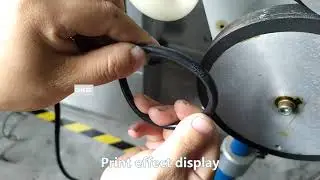 Let's see the Domino white ink jet printer print cable!